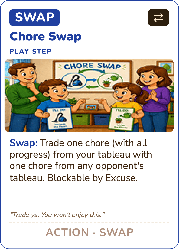 Chore Swap — Action card
