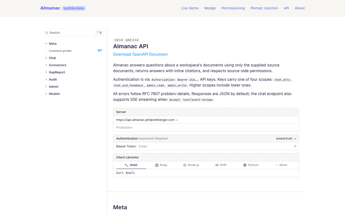 Almanac screenshot 3