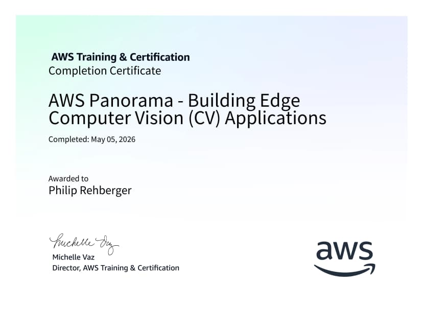 AWS Panorama - Building Edge Computer Vision (CV) Applications