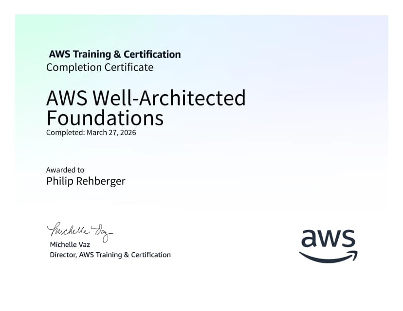 AWS Well-Architected Foundations