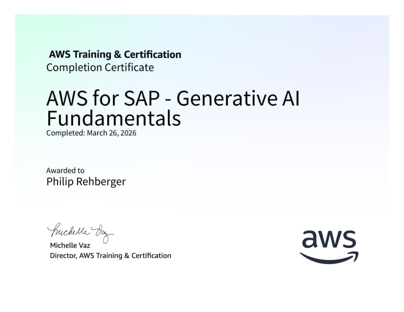 AWS for SAP - Generative AI Fundamentals