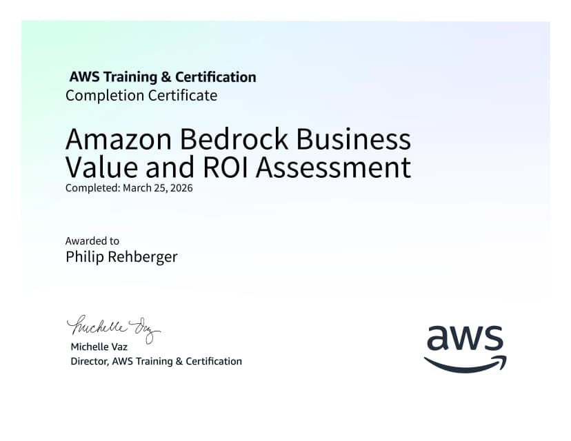Amazon Bedrock Business Value and ROI Assessment