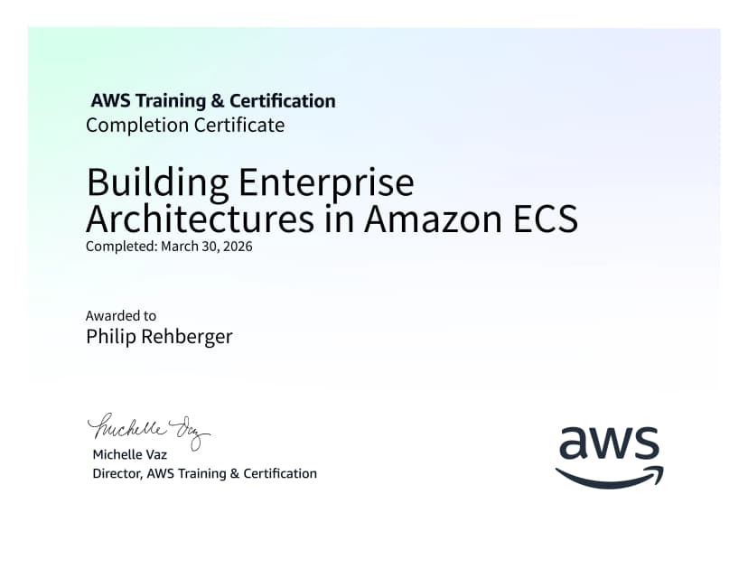 Building Enterprise Architectures in Amazon ECS