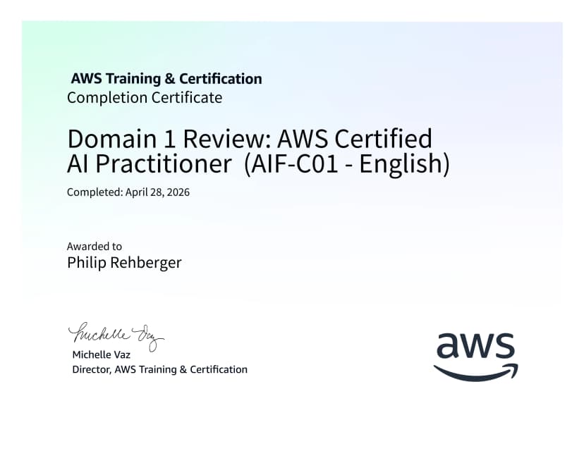 Domain 1 Review - AWS Certified AI Practitioner (AIF-C01 - English)