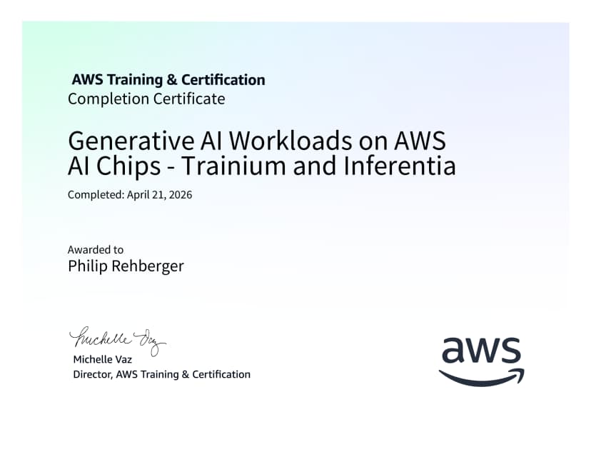 Generative AI Workloads on AWS AI Chips - Trainium and Inferentia