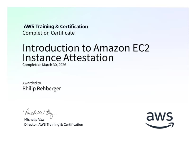 Introduction to Amazon EC2 Instance Attestation