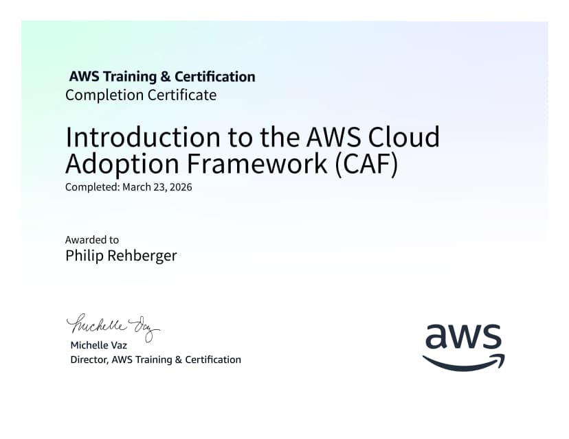 Introduction to the AWS Cloud Adoption Framework (CAF)
