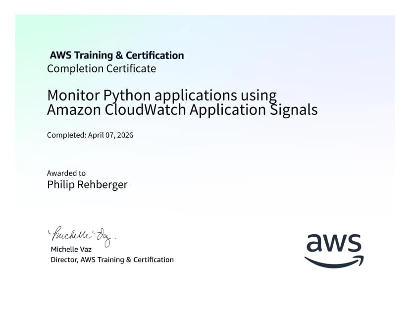 Monitor Python applications using Amazon CloudWatch Application Signals