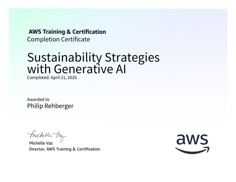 Sustainability Strategies with Generative AI