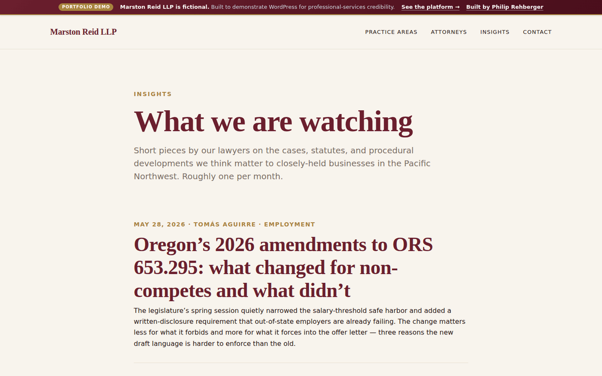 Marston Reid LLP screenshot 4