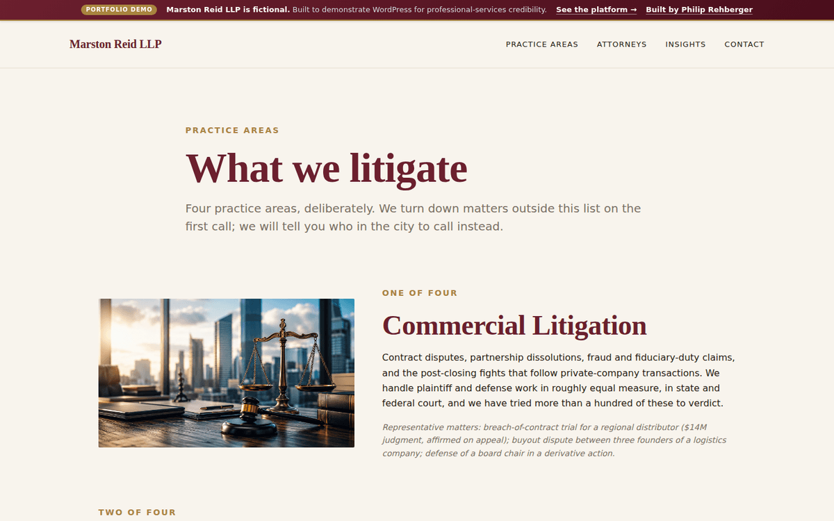 Marston Reid LLP screenshot 2
