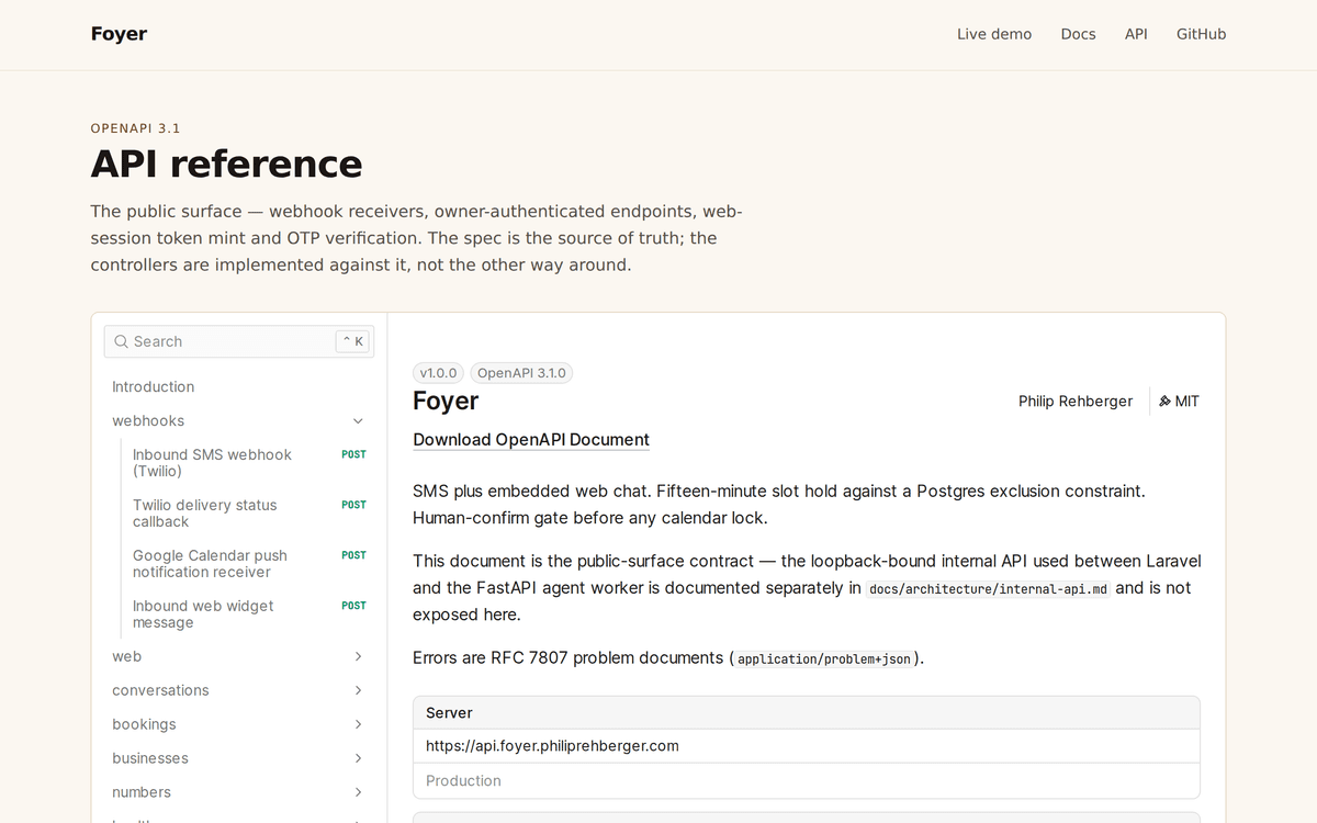 Foyer screenshot 3